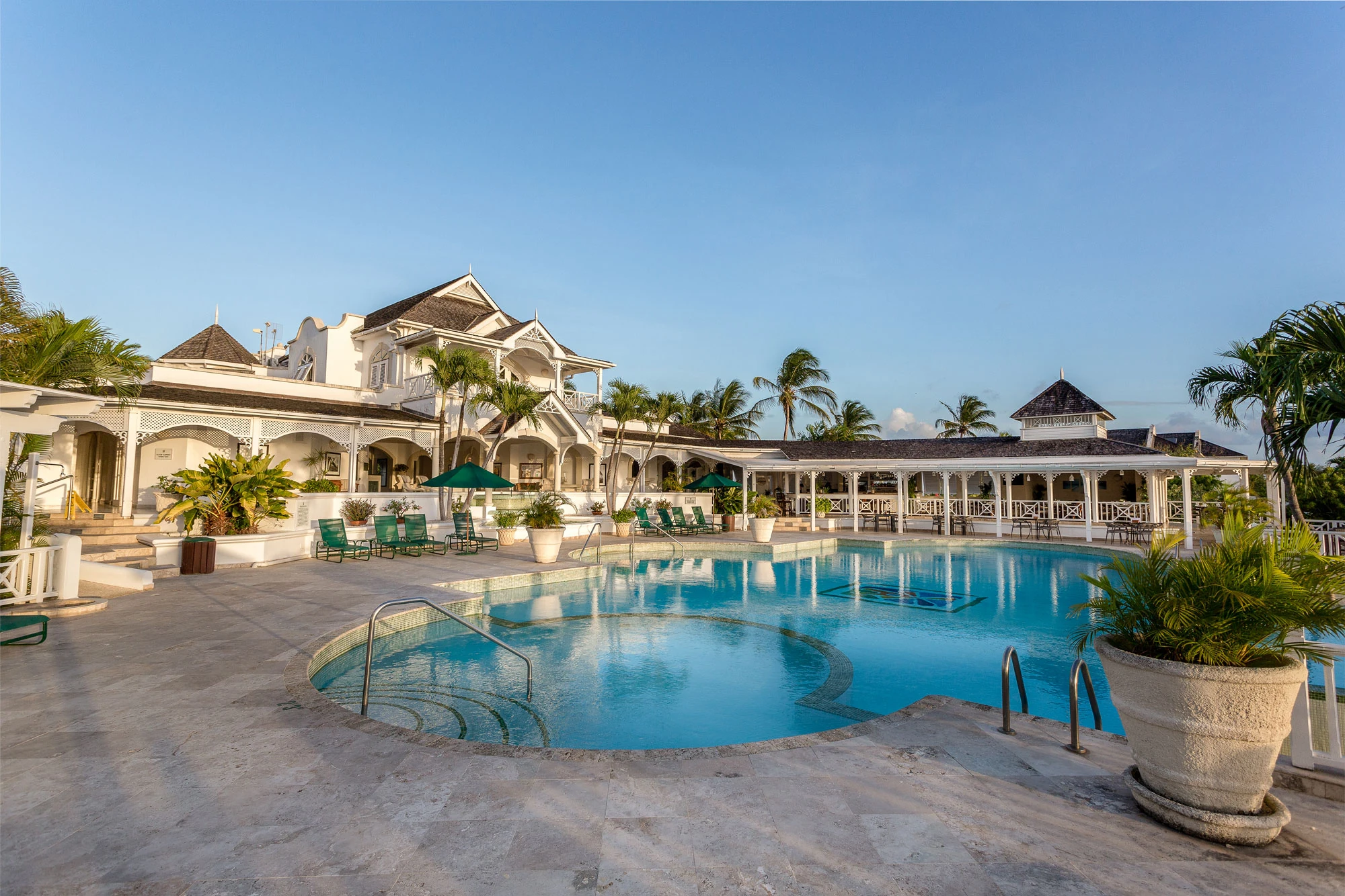 Sugar Hill main pool beside The Deck