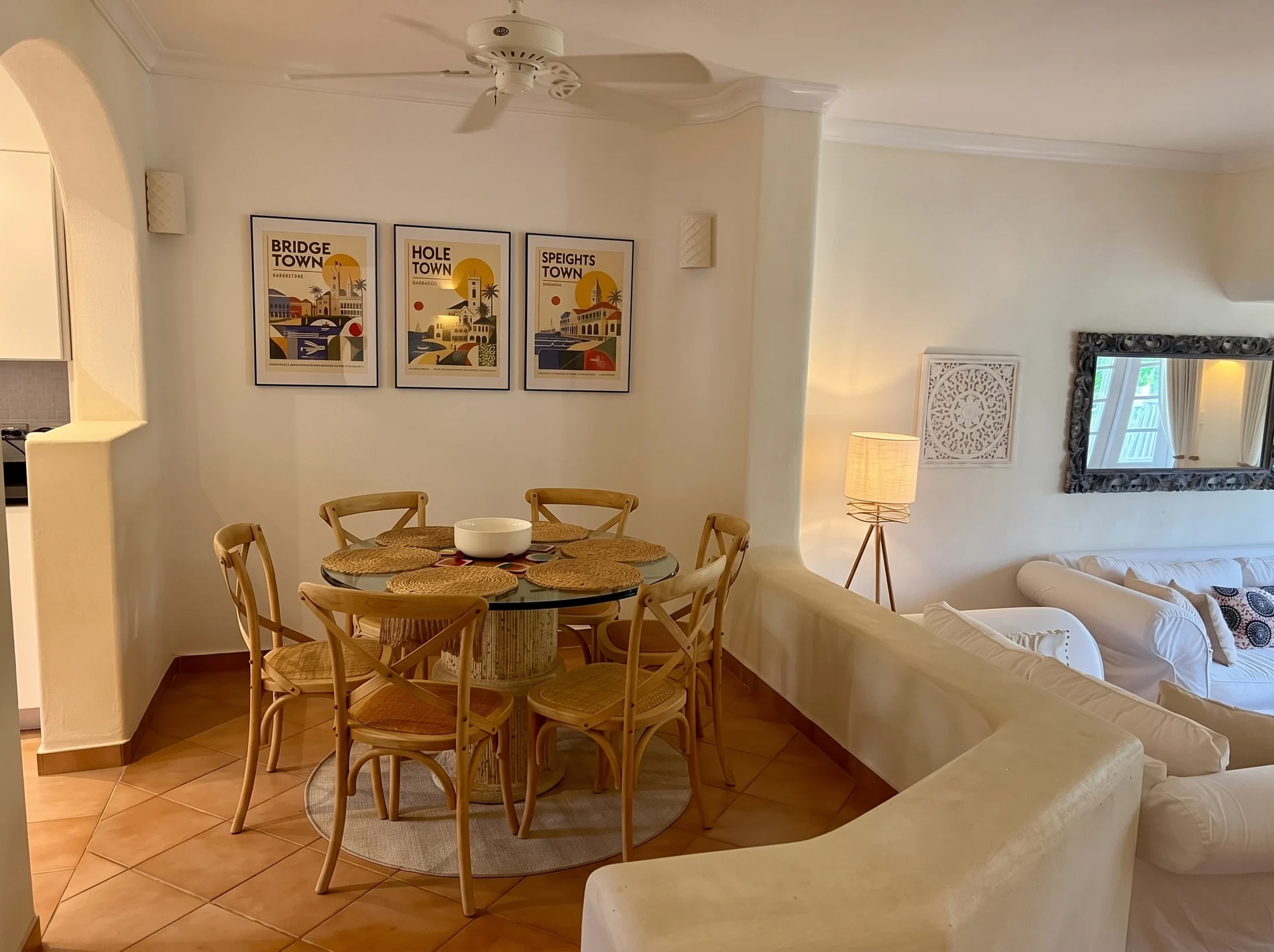 Indoor dining area
