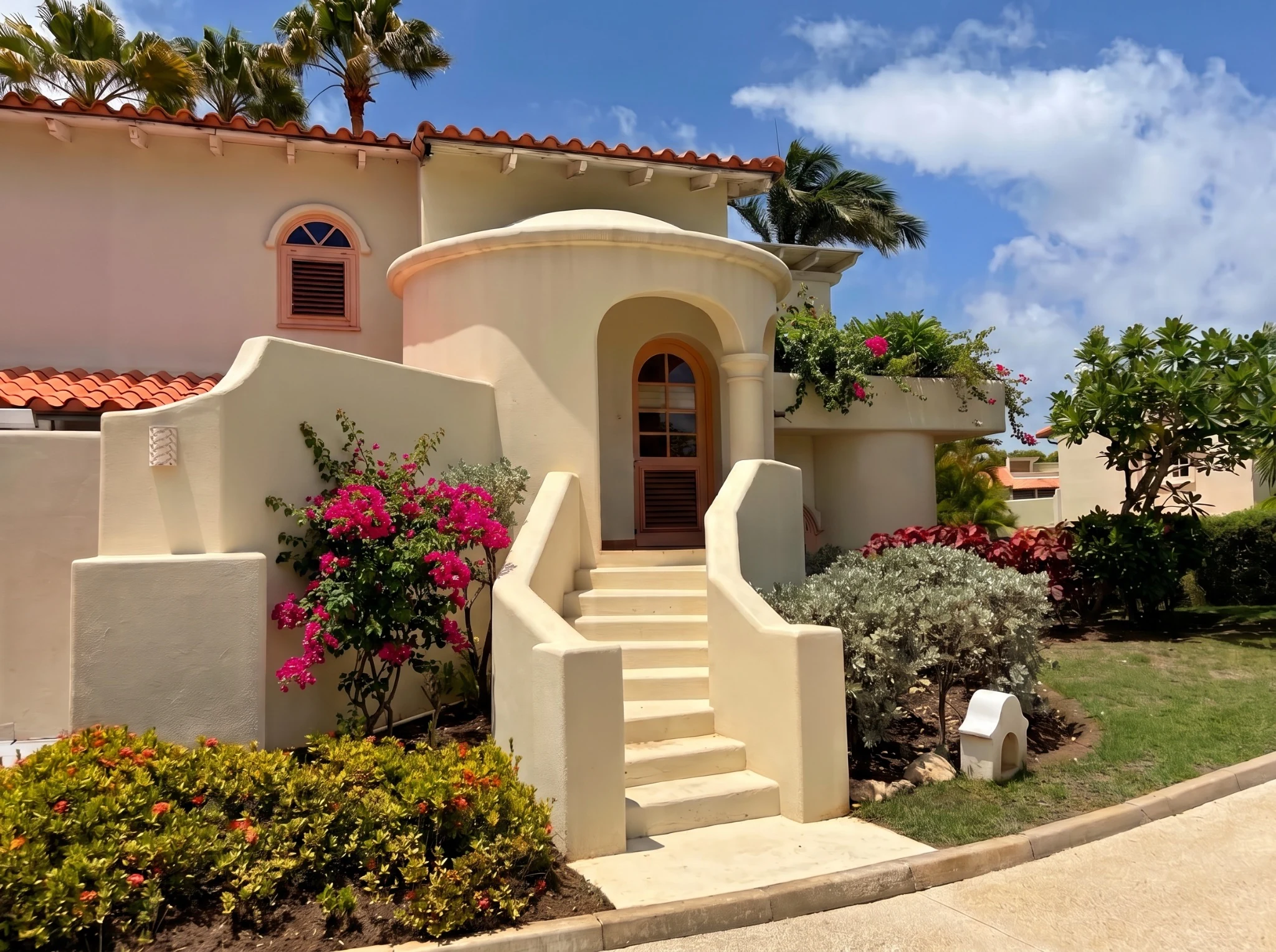 Palm Breeze Villa exterior and private entrance
